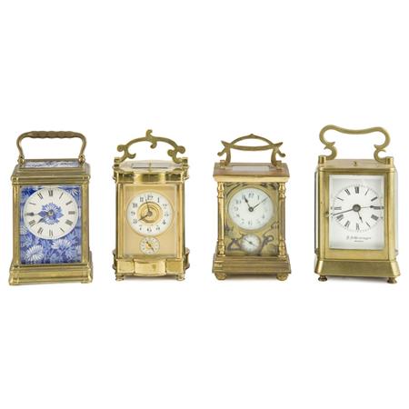 Group of Four Gilt-Metal Carriage