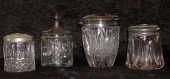 Group of Four Glass Jars with