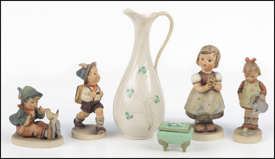 GROUP OF FOUR HUMMEL FIGURES.