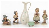 GROUP OF FOUR HUMMEL FIGURES.