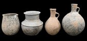 GROUP OF FOUR IRANIAN POTTERY