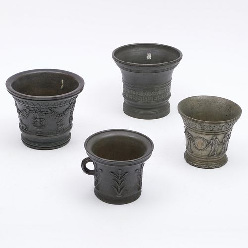 GROUP OF FOUR ITALIAN BRONZE