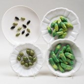 GROUP OF FOUR ITALIAN CERAMIC