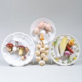 GROUP OF FOUR ITALIAN CERAMIC