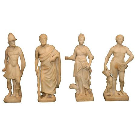 Group of Four Italian Marble