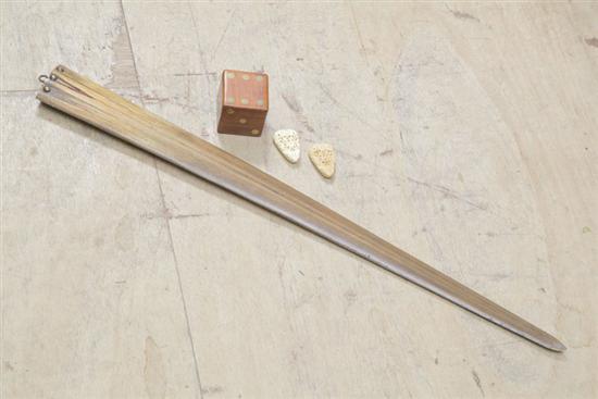 GROUP OF FOUR ITEMS: BONE SHEATH 