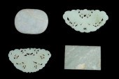 GROUP OF FOUR JADE PENDANTSA s