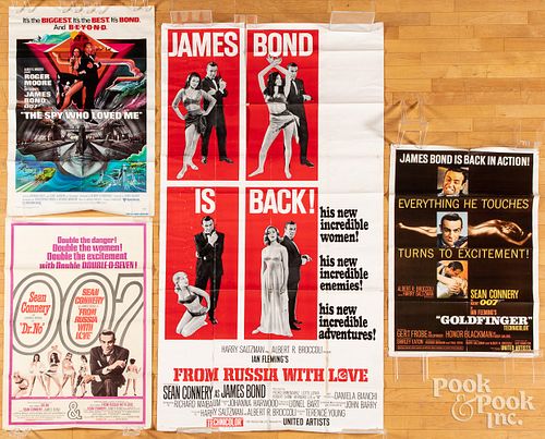 GROUP OF FOUR JAMES BOND MOVIE