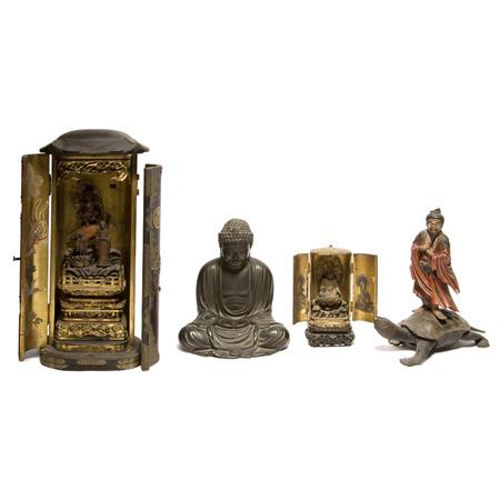 Group of Four Japanese Buddhist