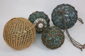GROUP OF FOUR JAPANESE GLASS A
