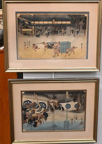 GROUP OF FOUR JAPANESE WOODBLOCK