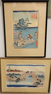 GROUP OF FOUR JAPANESE WOODBLO