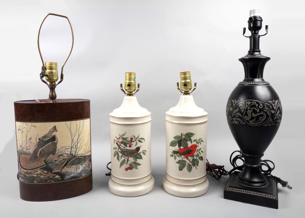 GROUP OF FOUR LAMPSGROUP OF FOUR