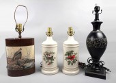 GROUP OF FOUR LAMPSGROUP OF FO
