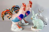 GROUP OF FOUR LARGE HEREND ANI