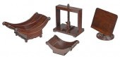 GROUP OF FOUR MAHOGANY TABLE O
