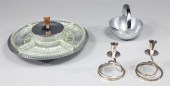 Group of four mid century silv