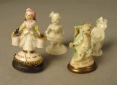 Group of four miniature French