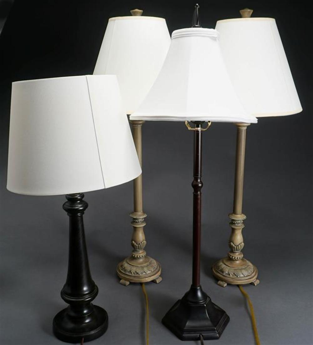 GROUP OF FOUR MODERN PATINATED