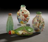 Group of Four Molded Porcelain