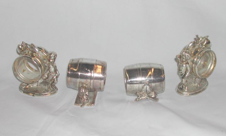 Group of Four Napkin Rings, 
