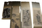 GROUP OF FOUR ORIENTAL SCROLLS