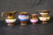 Group of Four Pieces of Lustre