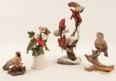 GROUP OF FOUR PORCELAIN BIRD M