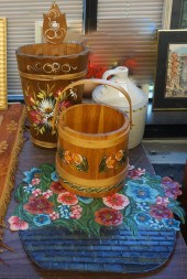 GROUP OF FOUR RUSTIC STYLE TAB
