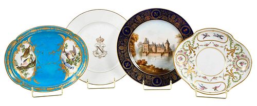 GROUP OF FOUR SEVRES STYLE
