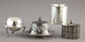 Group of Four Silver Lidded Co
