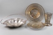 GROUP OF FOUR SILVER RETICULAT