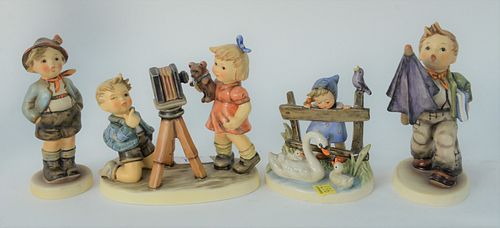 GROUP OF FOUR SMALL HUMMEL'S, TO
