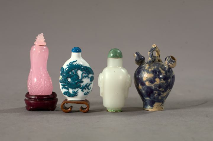 Group of Four Snuff Bottles, 