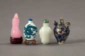 Group of Four Snuff Bottles,