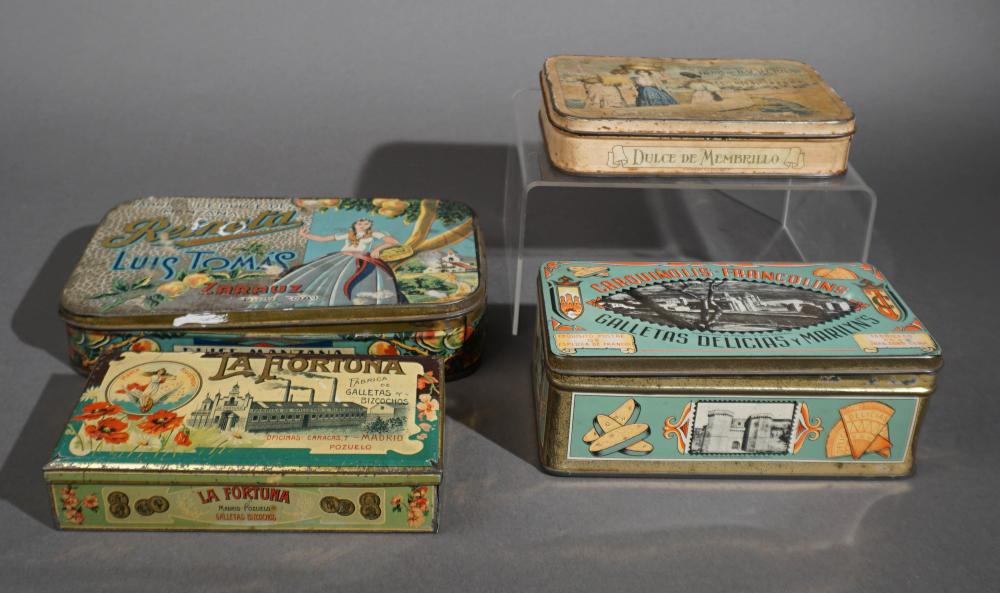 GROUP OF FOUR SPANISH BISCUIT