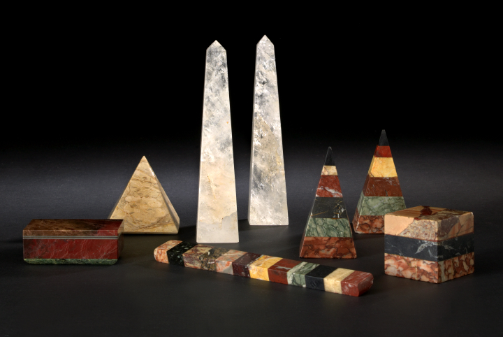 Group of Four Specimen Marble