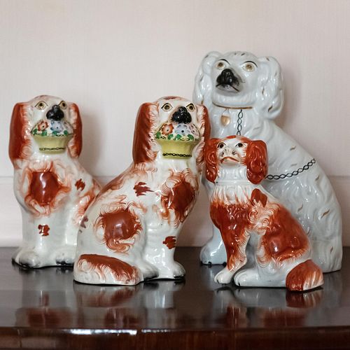 GROUP OF FOUR STAFFORDSHIRE