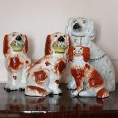 GROUP OF FOUR STAFFORDSHIRE FL