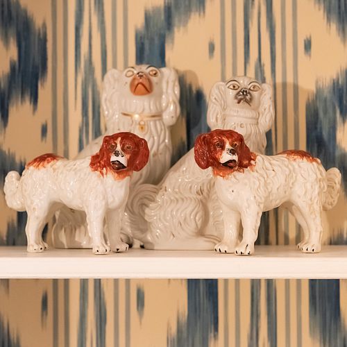 GROUP OF FOUR STAFFORDSHIRE