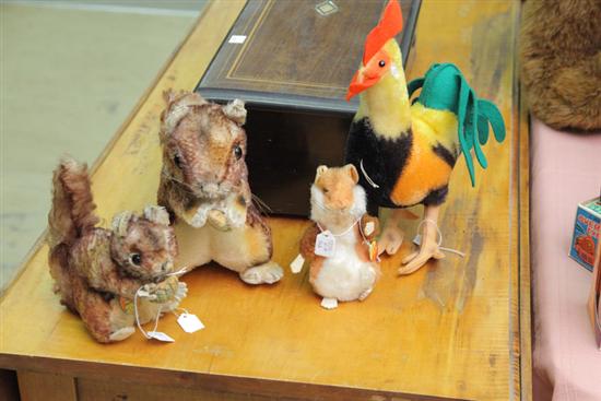 GROUP OF FOUR STEIFF STUFFED