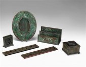 Group of four Tiffany Studios