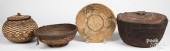 GROUP OF FOUR TRIBAL BASKETRY