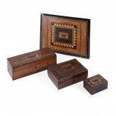 GROUP OF FOUR TUNBRIDGE WARE '