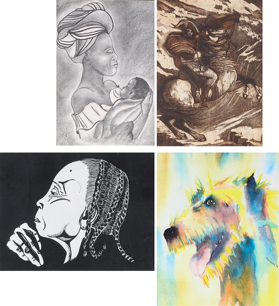 Group of four various decorative