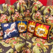 GROUP OF FOUR VERSACE PILLOWSC