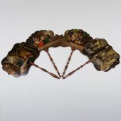 GROUP OF FOUR VICTORIAN PAPIER