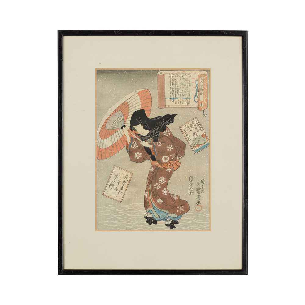 GROUP OF FOUR WOODBLOCK PRINTS ????