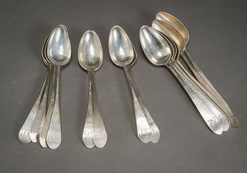GROUP OF FOURTEEN AMERICAN SILVER