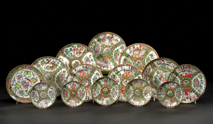 Group of Fourteen Chinese Export